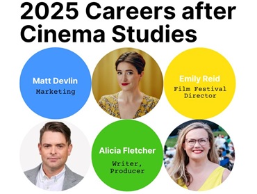 2025 Careers after Cinema Studies alumni panel